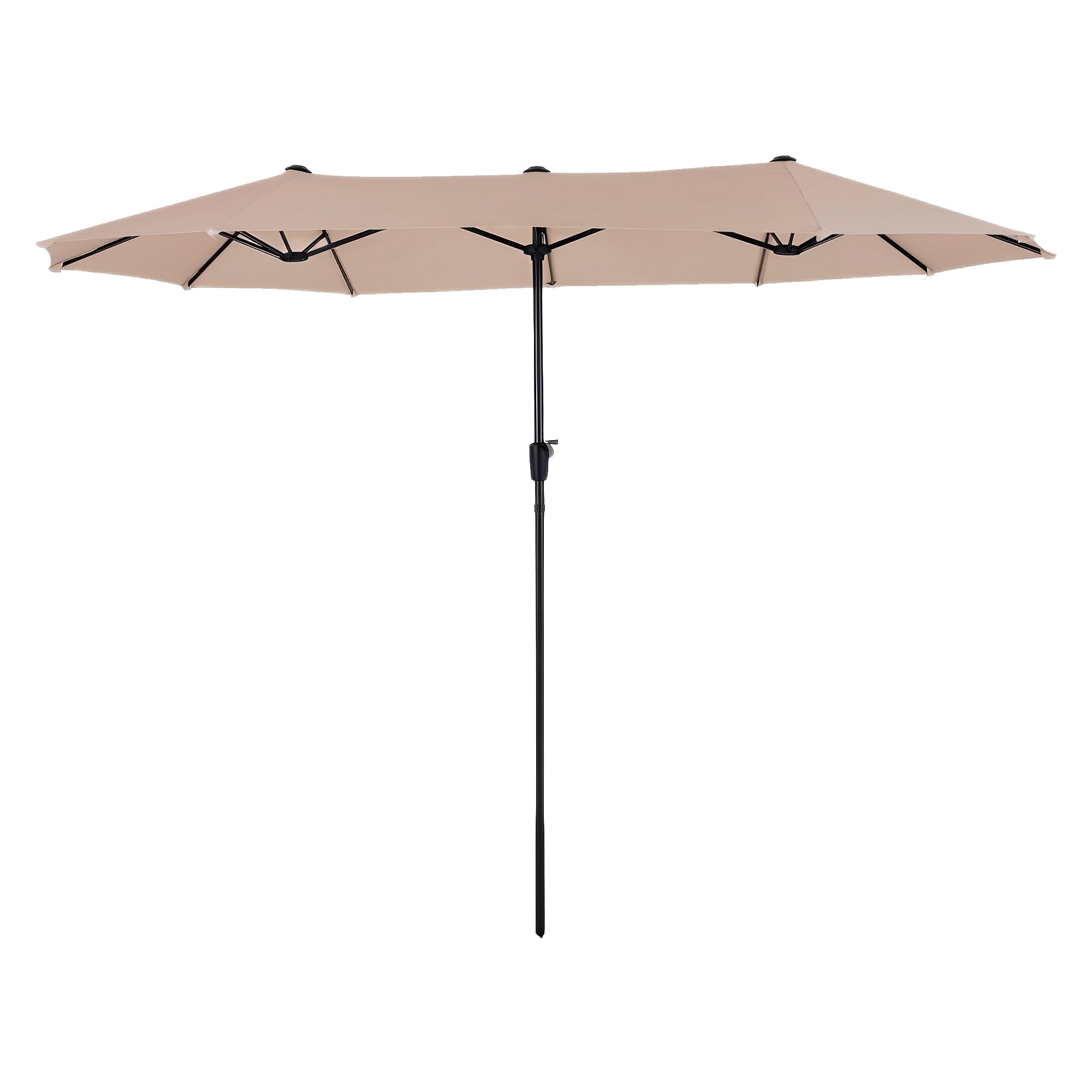 15 ft. Market No Weights Patio Umbrella 2-Side
