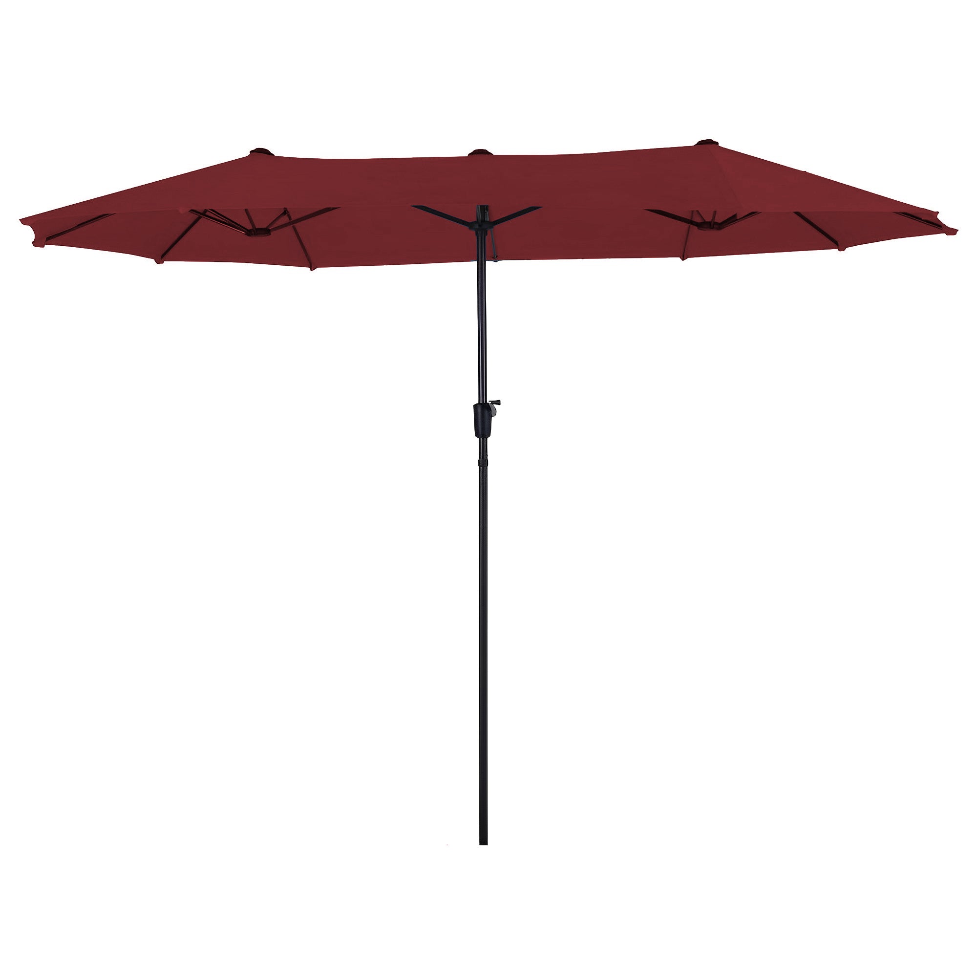 15 ft. Market No Weights Patio Umbrella 2-Side