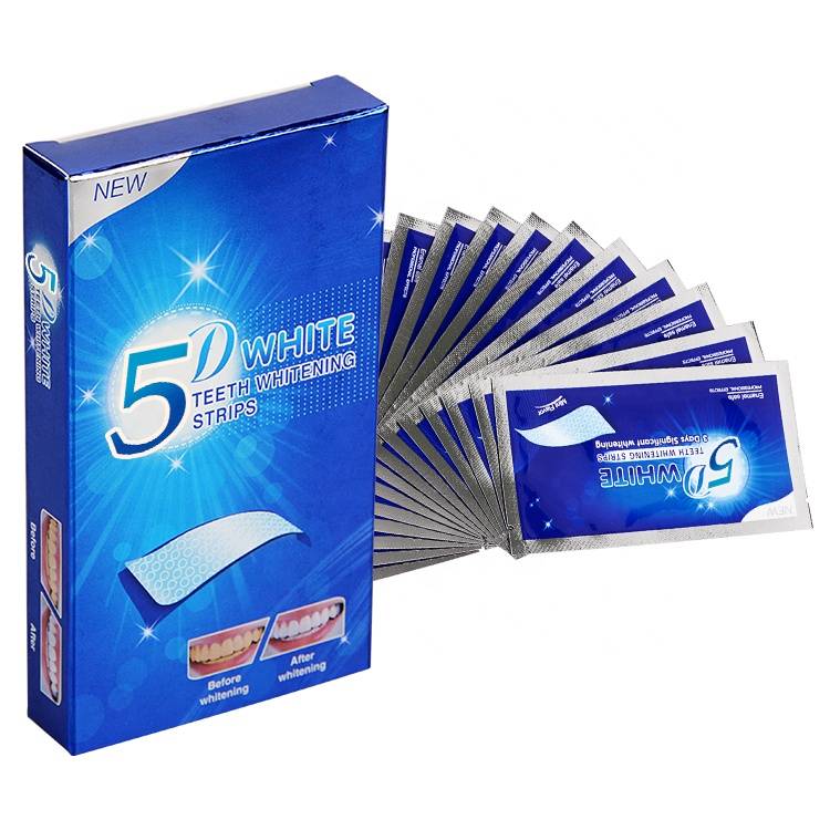 5D Teeth Whitening Strips, 7 Sets Strips Dental Kit, Oral Hygiene For Sensitive Teeth