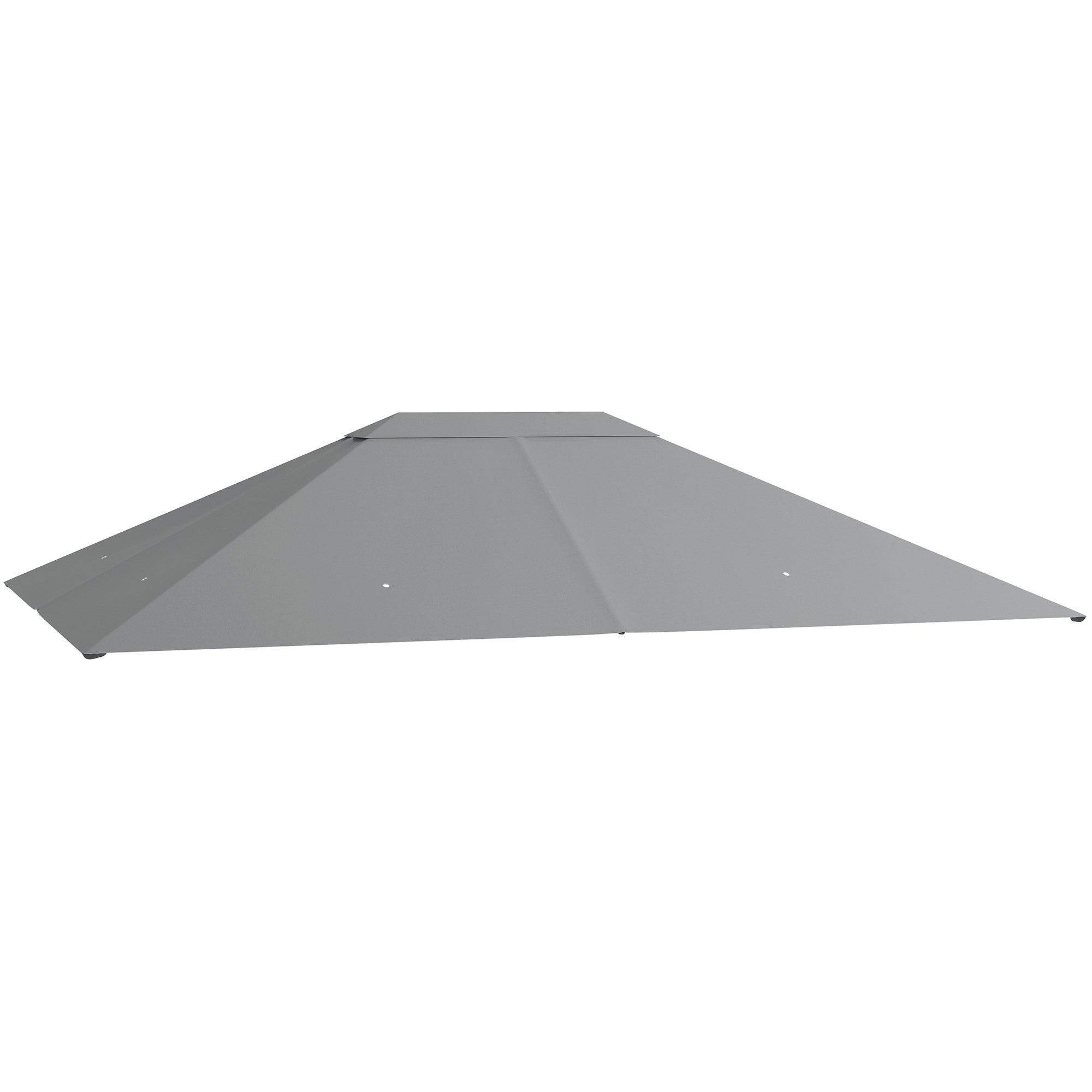 Outsunny 10' x 13' Gazebo Canopy Replacement, Outdoor Gazebo Cover Top Roof Replacement with Vents and Drain Holes, (TOP COVER ONLY), Light Gray
