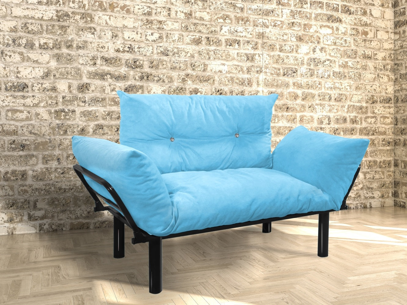 Ada Love seat, Turquoise