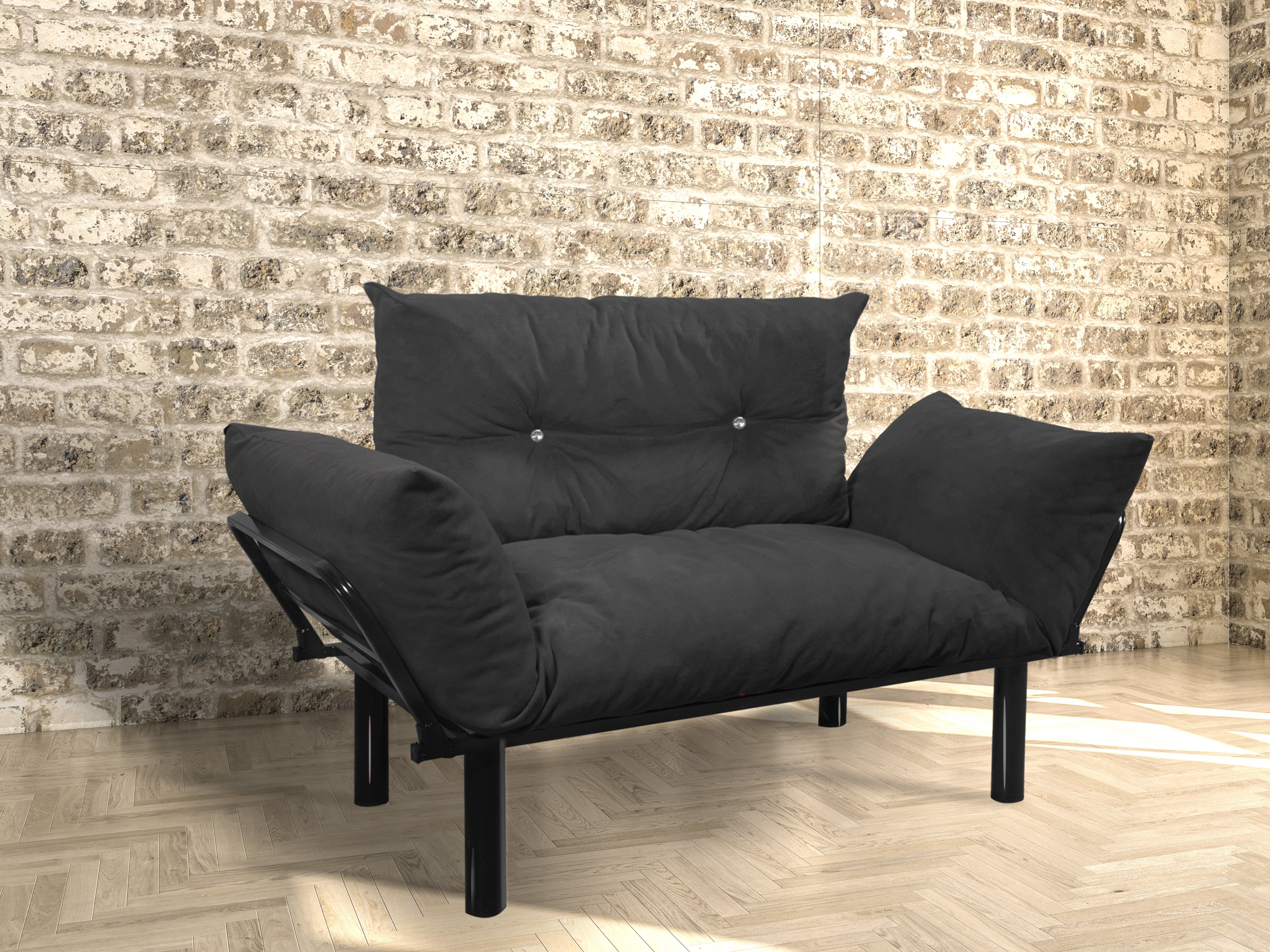 Ada Love seat, Black