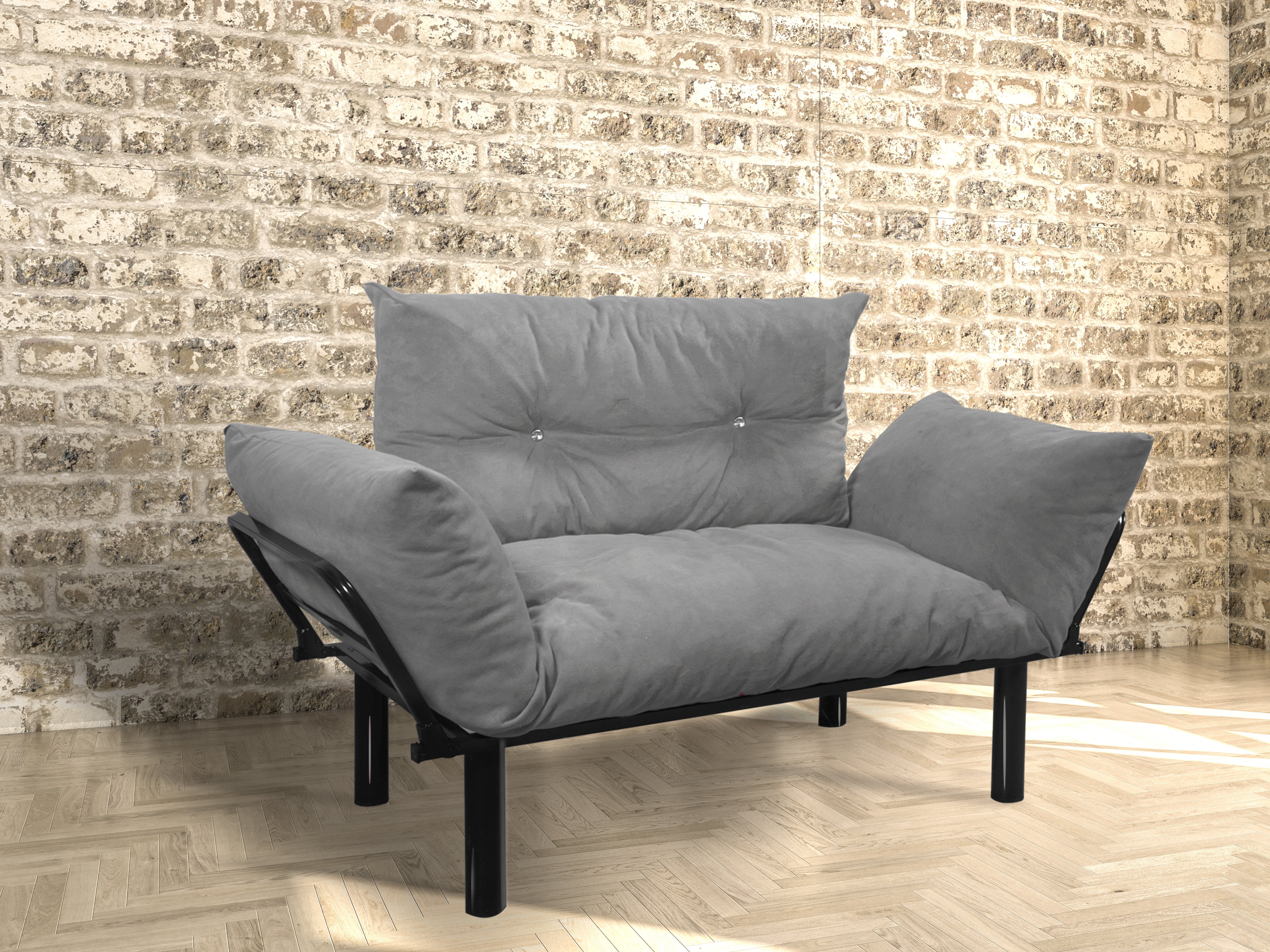 Ada Love seat, Grey