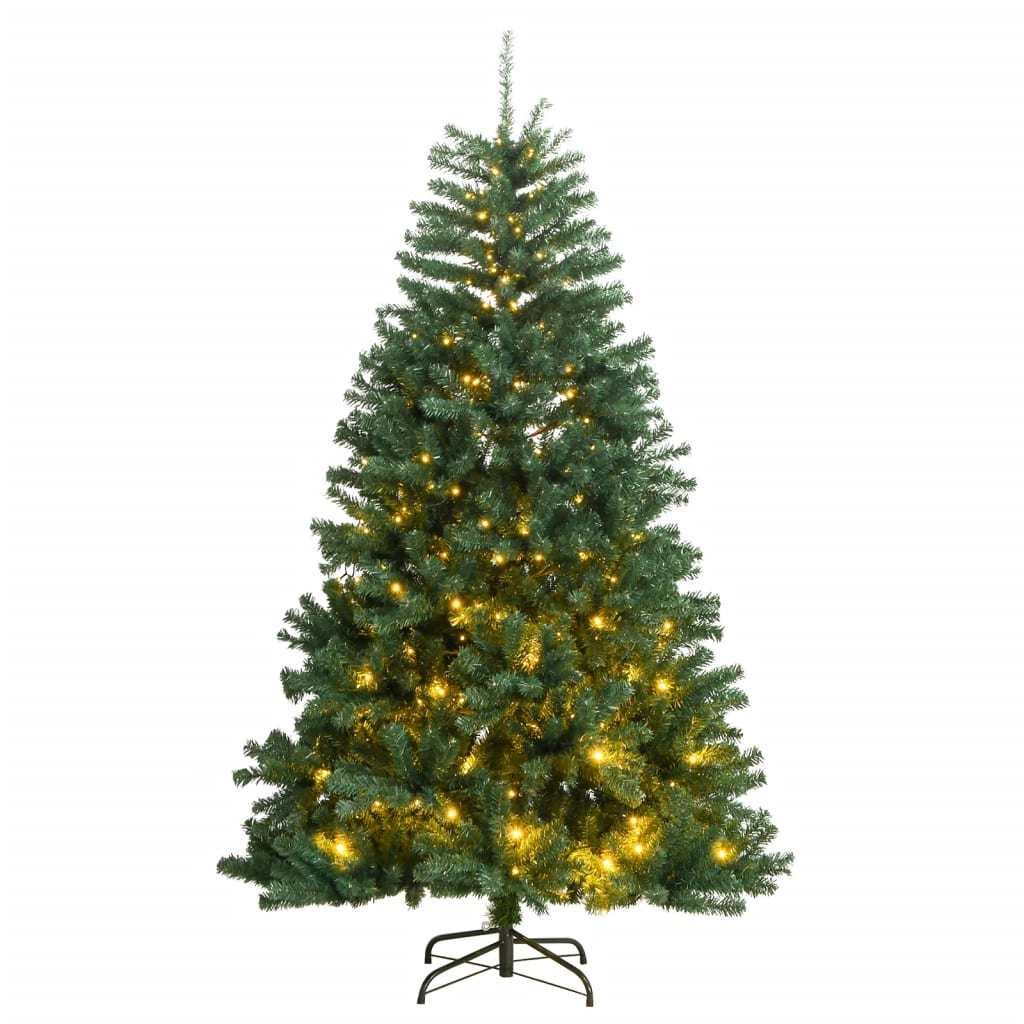 Artificial Hinged Christmas Tree 300 LEDs 94.5"