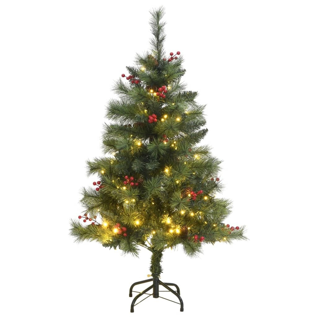 Artificial Hinged Christmas Tree 150 LEDs 59.1"