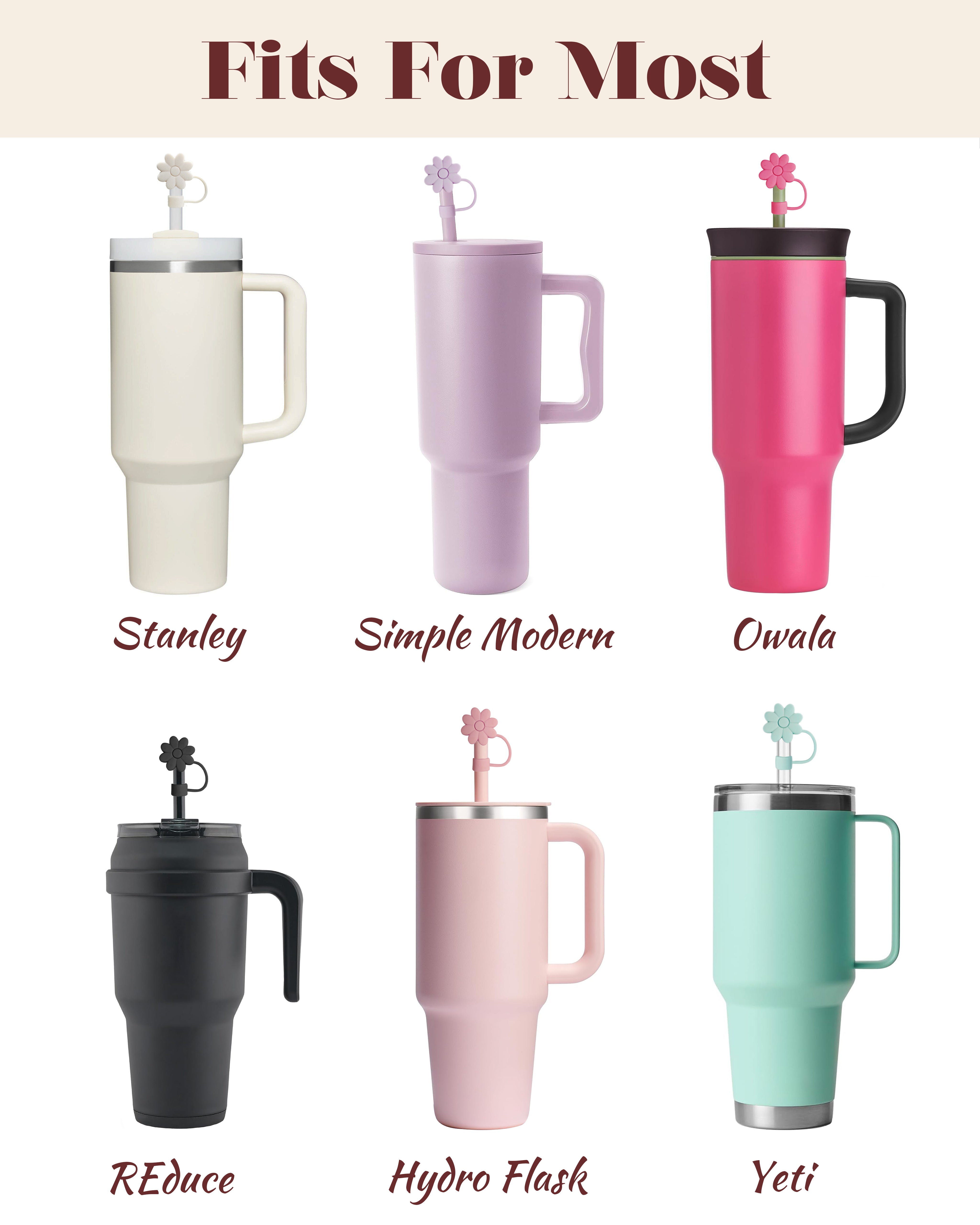 Cup Accessories Personalized Letter Charm For Tumbler Simple Modern 30 40 Oz Tumbler Cups With Handle Stanly Water Bottle Accessories