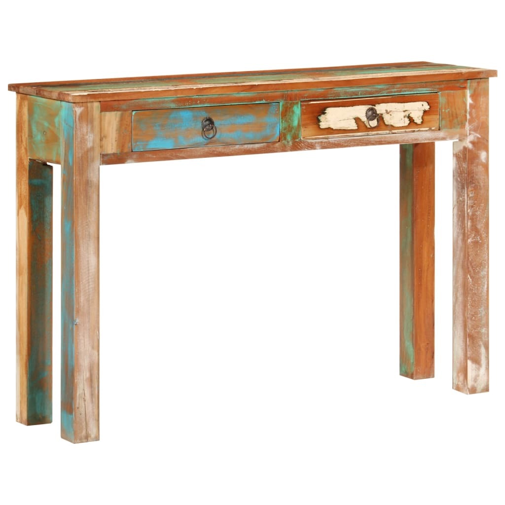 Console Table 43.3"x11.8"x29.5" Solid Wood Reclaimed