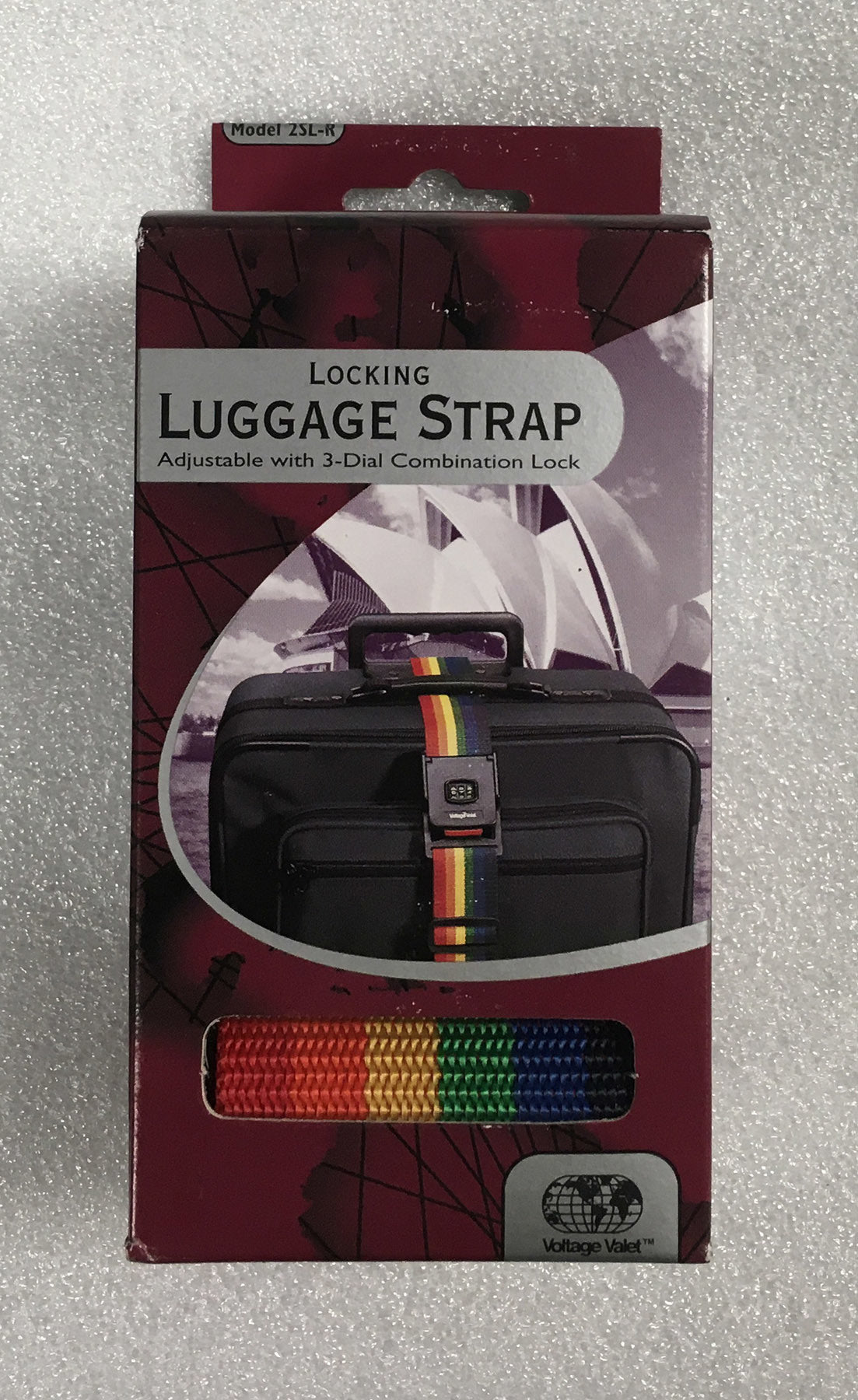 Voltage Valet Locking Luggage Strap with 3-Digit Combination