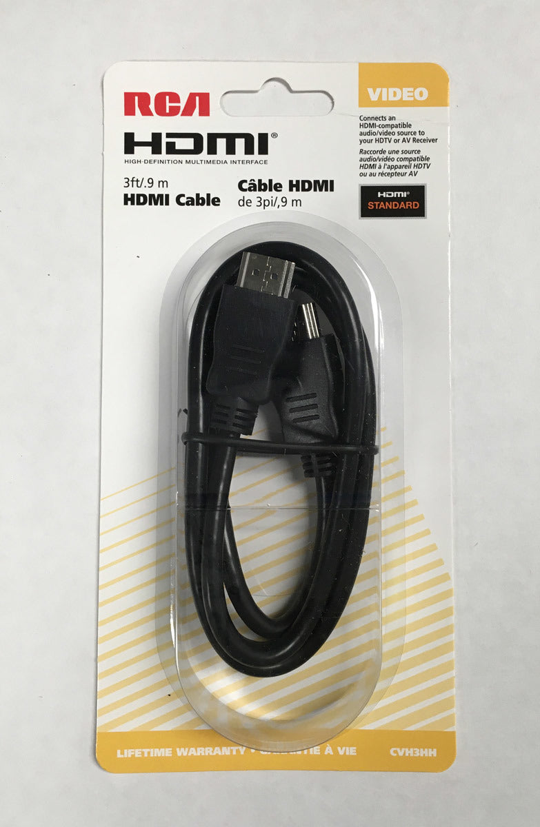 RCA HDMI Cable 3ft/.9m - Black