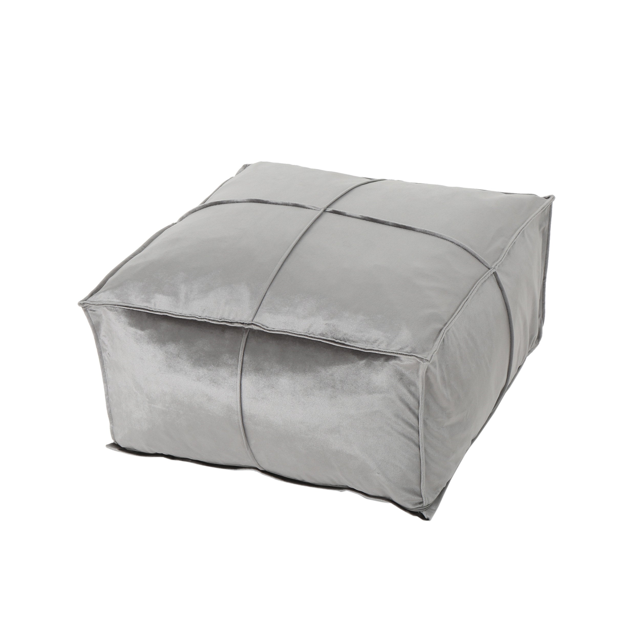 Nati Square Pouf, Smoke