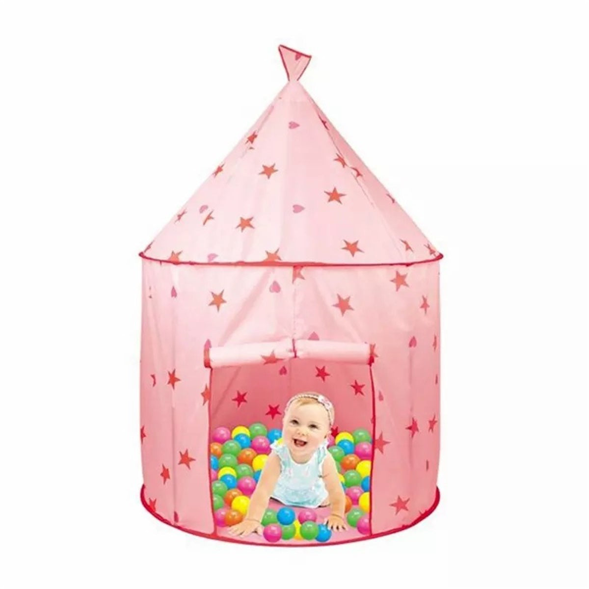 Princess Castle Play Tent, Kids Foldable Games Tent House Toy for Indoor & Outdoor Use For Indoor And Outdoor Use and Best Gift For Boys and Girls.Red