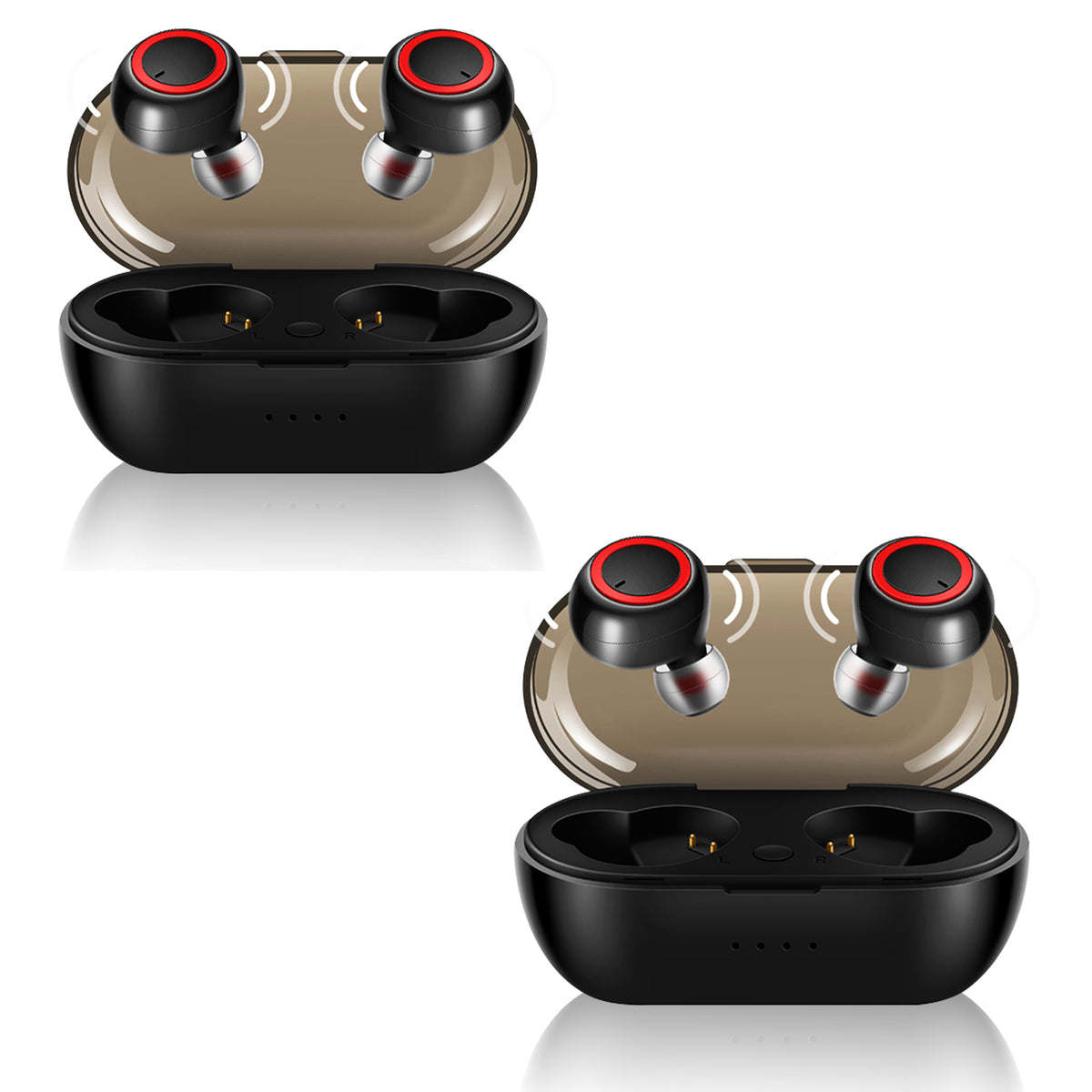 5 Core Wireless Ear Buds • Mini Bluetooth Noise Cancelling Earbud Headphones 32 Hours Playtime IPX8 - EP01