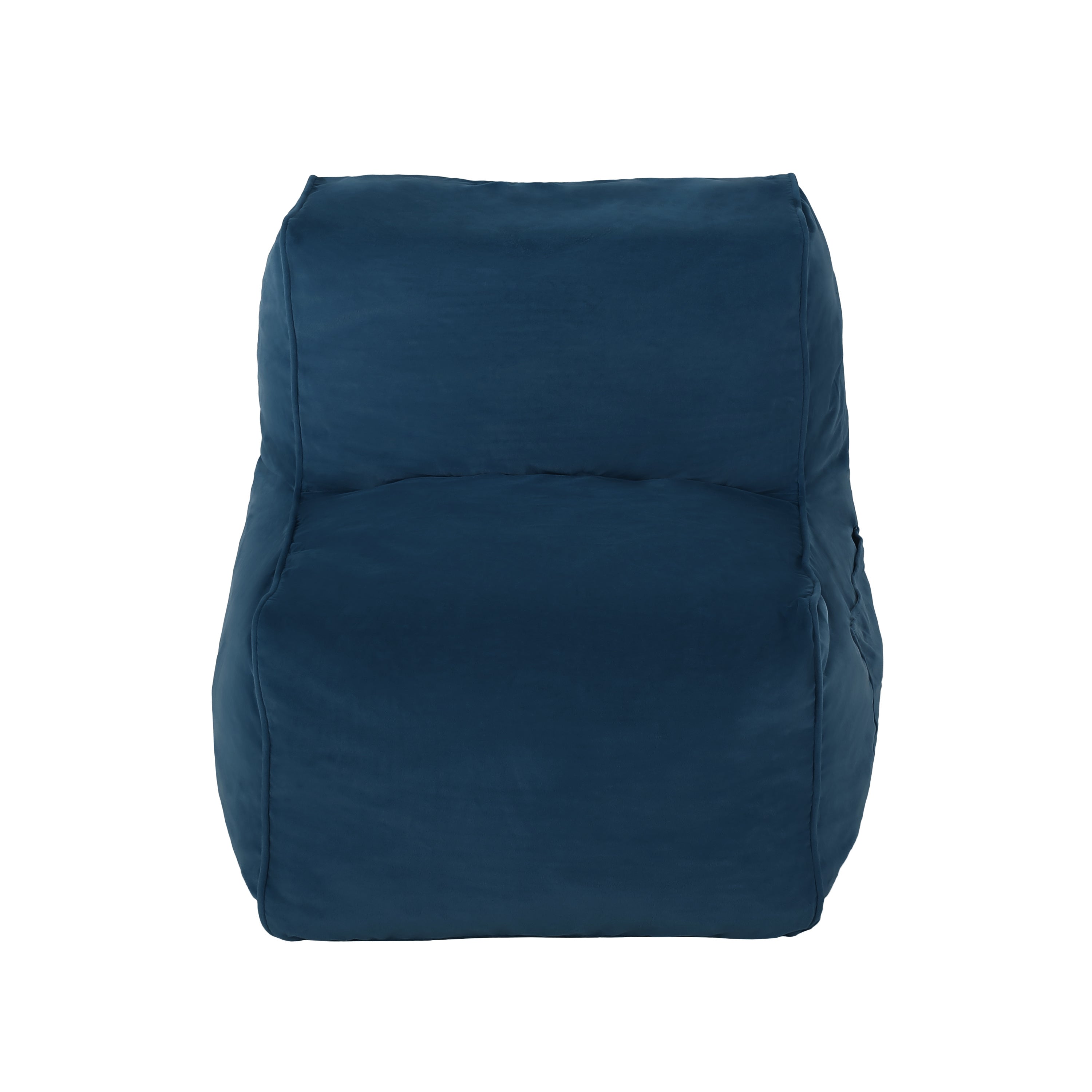 Noha Velvet Kids Chair, Navy Blue