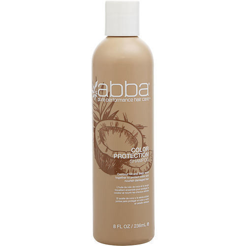 ABBA by ABBA Pure & Natural Hair Care COLOR PROTECTION SHAMPOO 8 OZ (NEW PACKAGING)