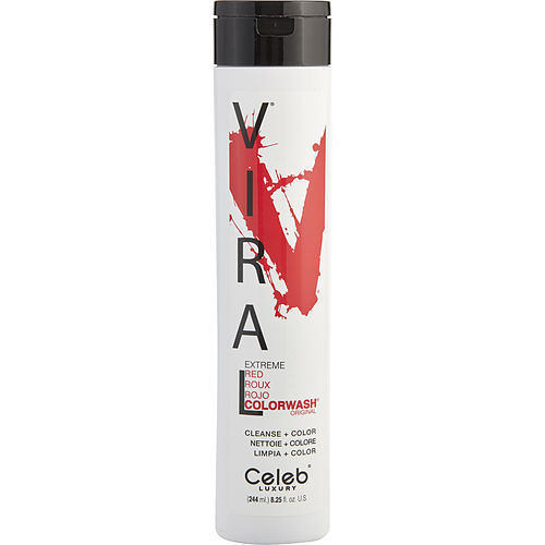 CELEB LUXURY by Celeb Luxury VIRAL COLORWASH EXTREME RED 8.25 OZ