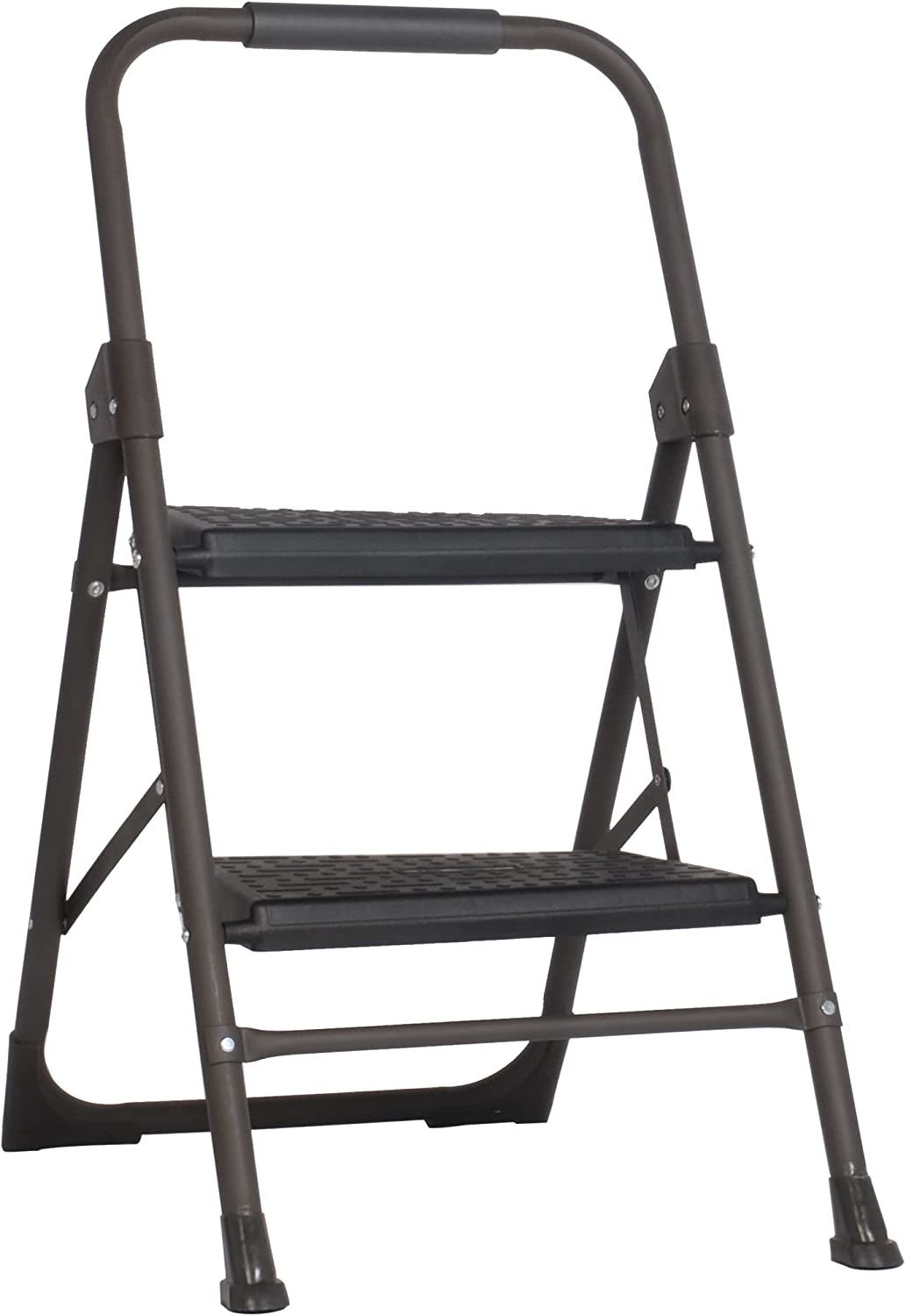 Step Ladder Folding Step Stool 2 Step Ladder with Wide Anti-Slip Pedal