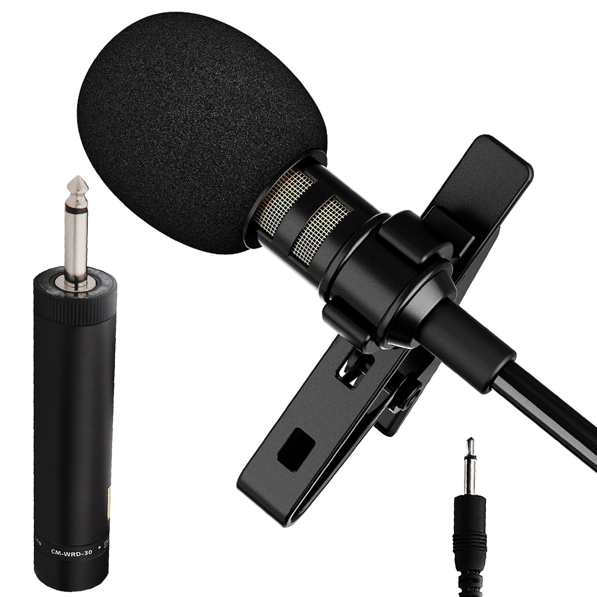 5 Core Premium Lavalier Microphone Lapel Clip-on Mini Wired Omnidirectional Condenser Mic for Podcasting, Recording, Vlogging, Android, Smartphone, DS