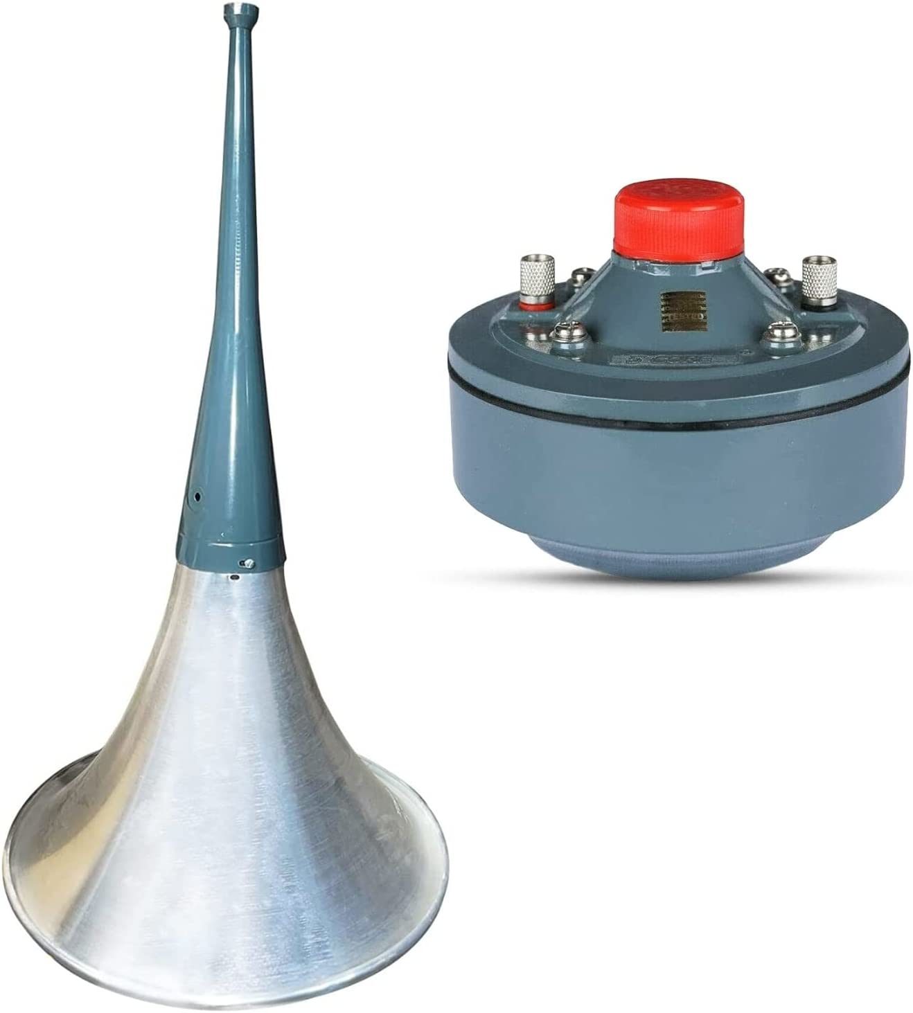 5 Core Indoor Outdoor PA Horn Speaker - 20" Inch Trumpet Horn 40W Loud Compression Driver Combo - Waterproof Loud Horn - Trumpet 20 + DU40