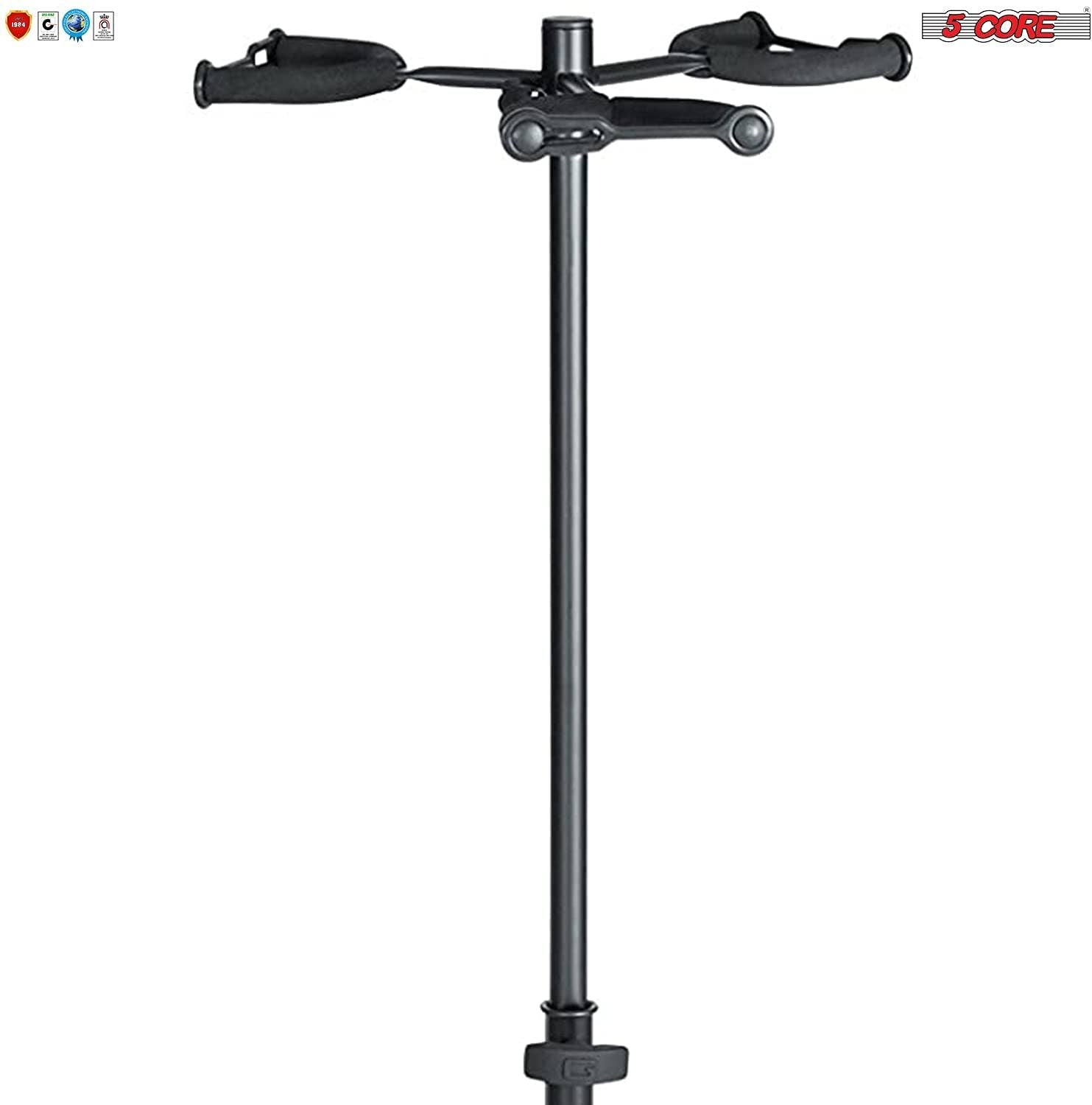 Metal Guitar Stand for Acoustic Classic Electric Guitar Detachable Musical Instrument Stand 5 Core (3 Guitar Holders) - GSH 3N1