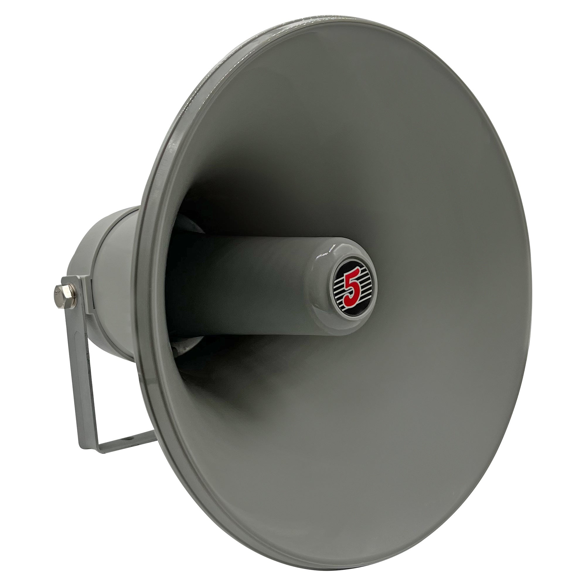 5 Core Indoor Outdoor PA Horn Circular Speaker 12 Inch 350W PMPO Loud Sound Megaphone Driver Horns w 400Hz-5KHz, 8 Ohm Waterproof Weatherproof Vehicle