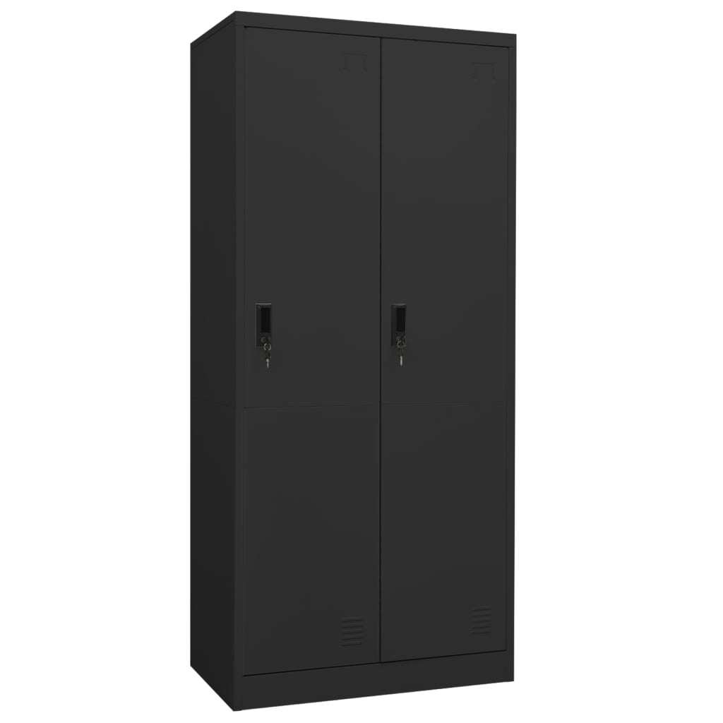 Wardrobe Anthracite 31.5"x19.7"x70.9" Steel