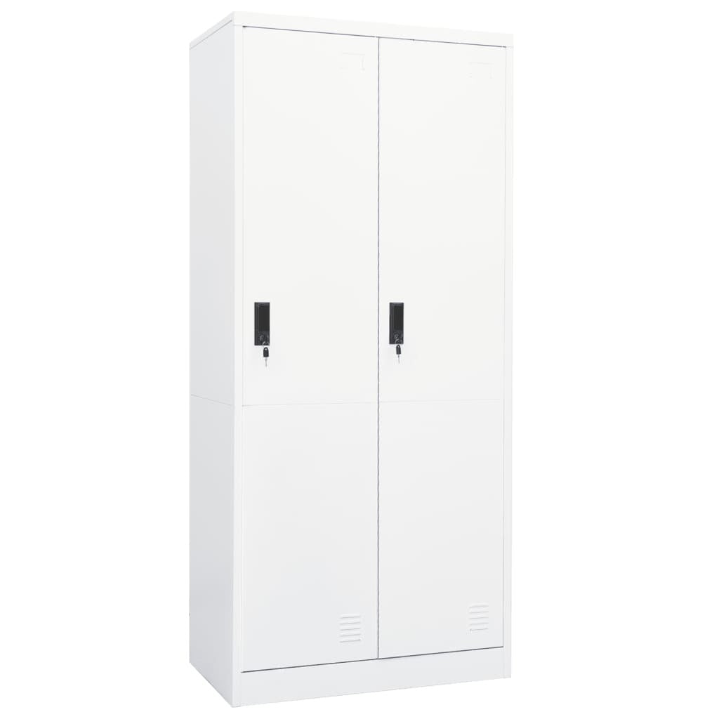 Wardrobe White 31.5"x19.7"x70.9" Steel