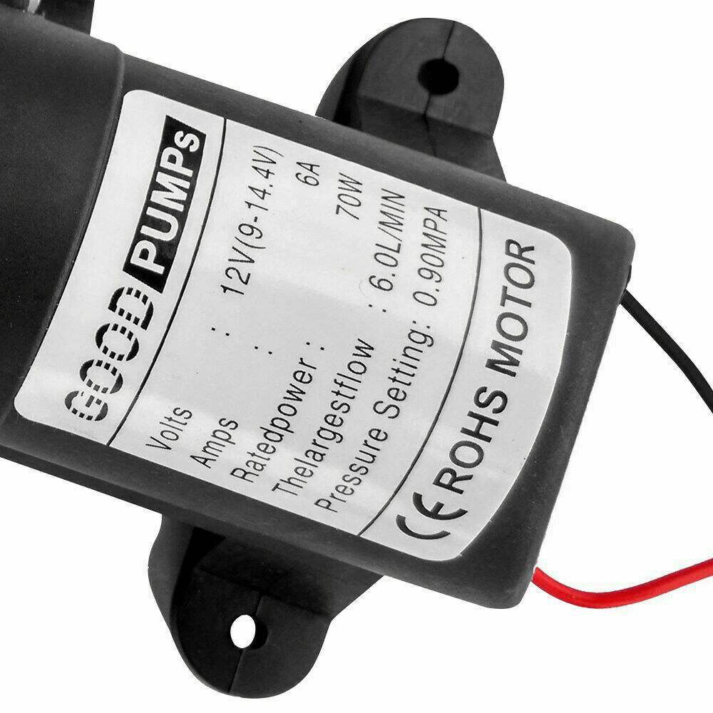 130PSI 12V Motor Electric High Pressure Diaphragm Water Self Priming Pump DC