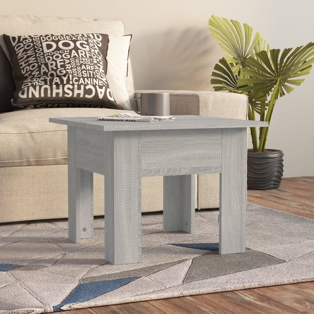 Coffee Table Gray Sonoma 21.7"x21.7"x16.5" Engineered Wood