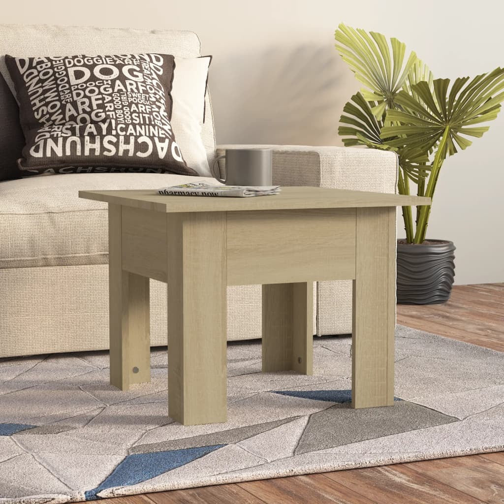 Coffee Table Sonoma Oak 21.7"x21.7"x16.5" Engineered Wood