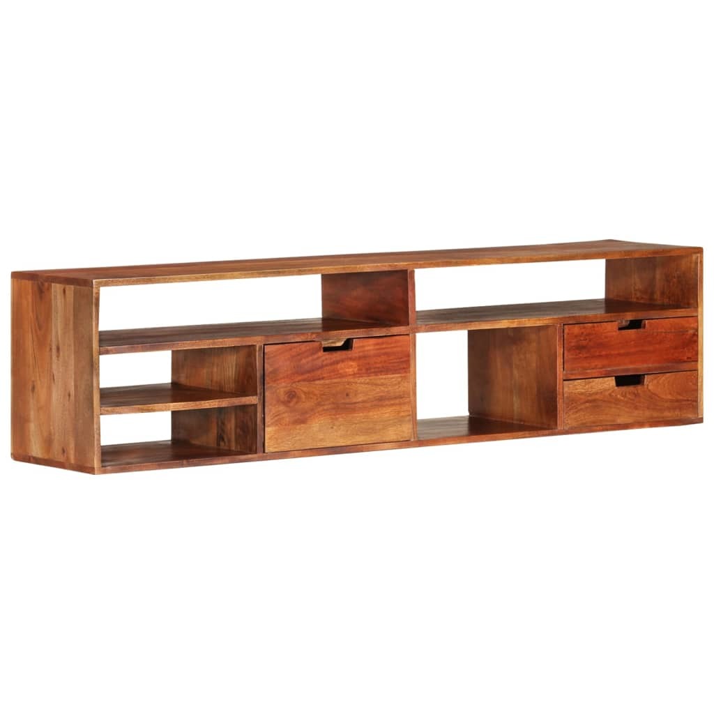 TV Stand 55.1"x11.8"x13.8" Solid Wood Acacia