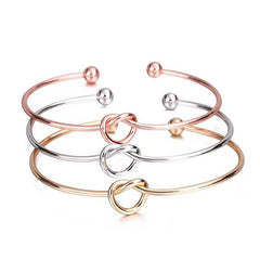Silver Plated 3-Pack Knot Bangles