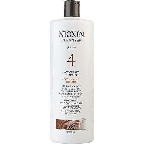 NIOXIN by Nioxin SYSTEM 4 CLEANSER FOR FINE CHEMICALLY ENHANCED NOTICEABLY THINNING HAIR COLOR SAFE 33.8 OZ (PACKAGING MAY VARY)