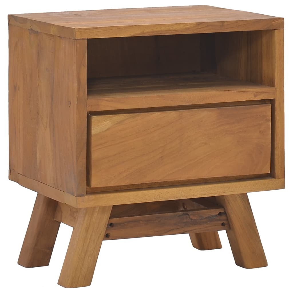 Bedside Cabinet 15.7"x11.8"x17.7" Solid Teak Wood