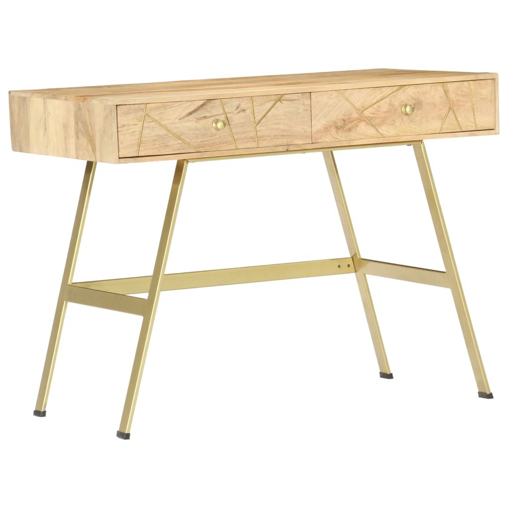 Writing Desk with Drawers 39.4"x21.7"x29.5" Solid Mango Wood