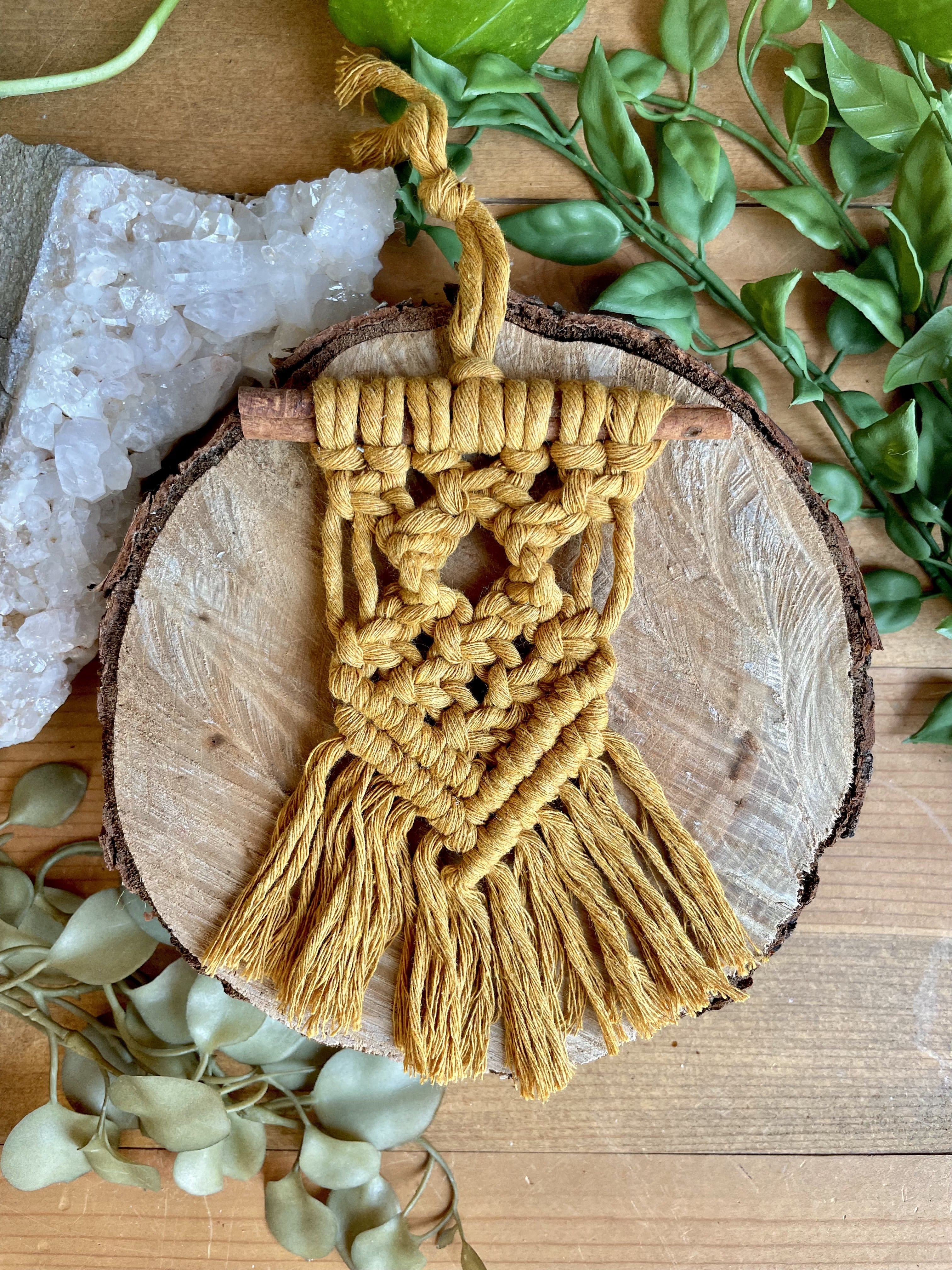 DIY Cinnamon Stick Macrame Kit