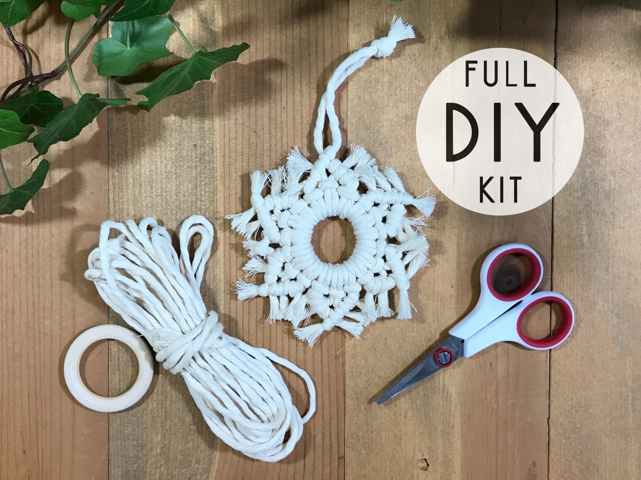 DIY snowflake Macrame Kit