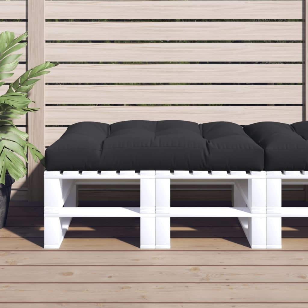 Pallet Cushion Black 47.2"x31.5"x4.7" Fabric