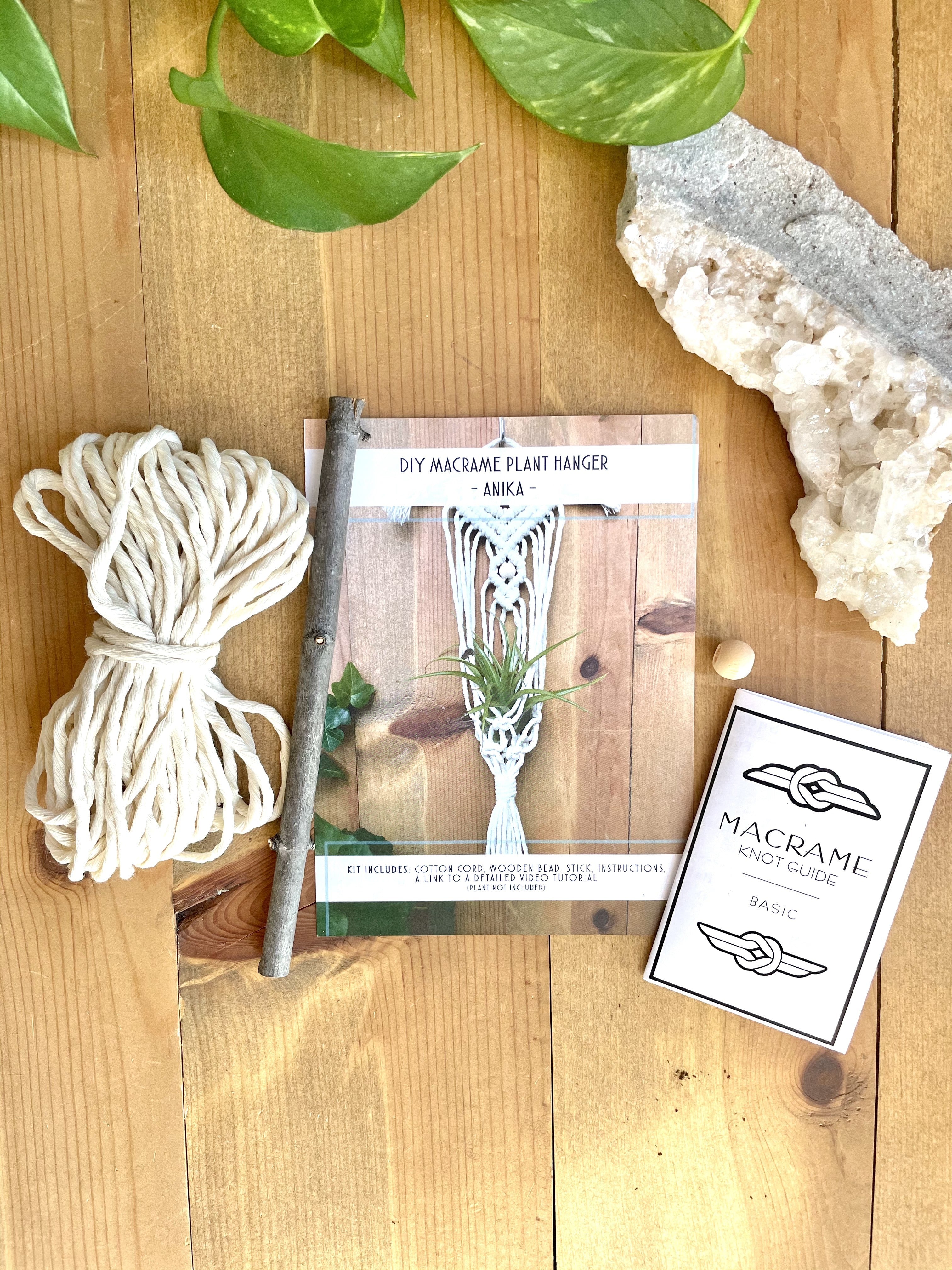 DIY Macrame Air Plant Hanger Kit - The Anika