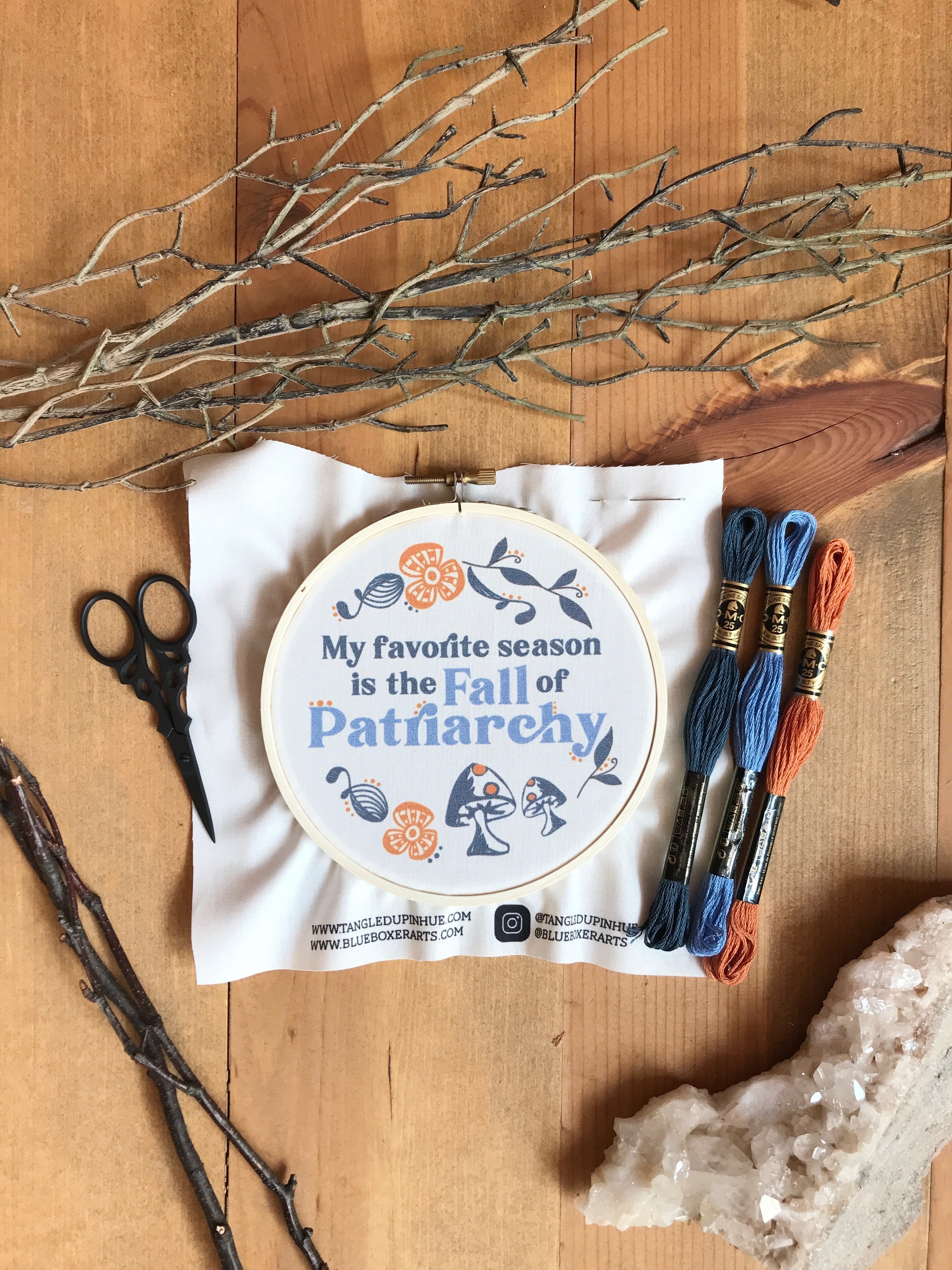 DIY Stitch Kit - My Favorite Season is the Fall of Patriarchy