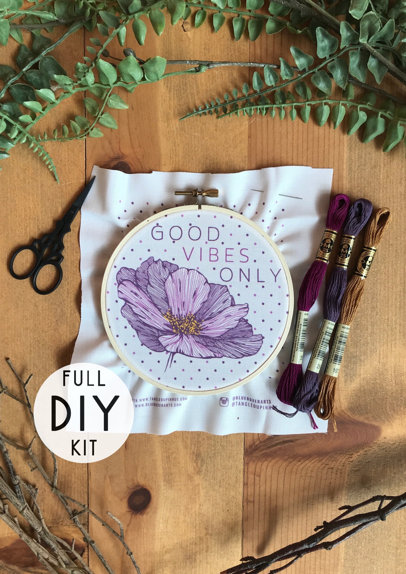 DIY Stitch Kit - Good Vibes Only