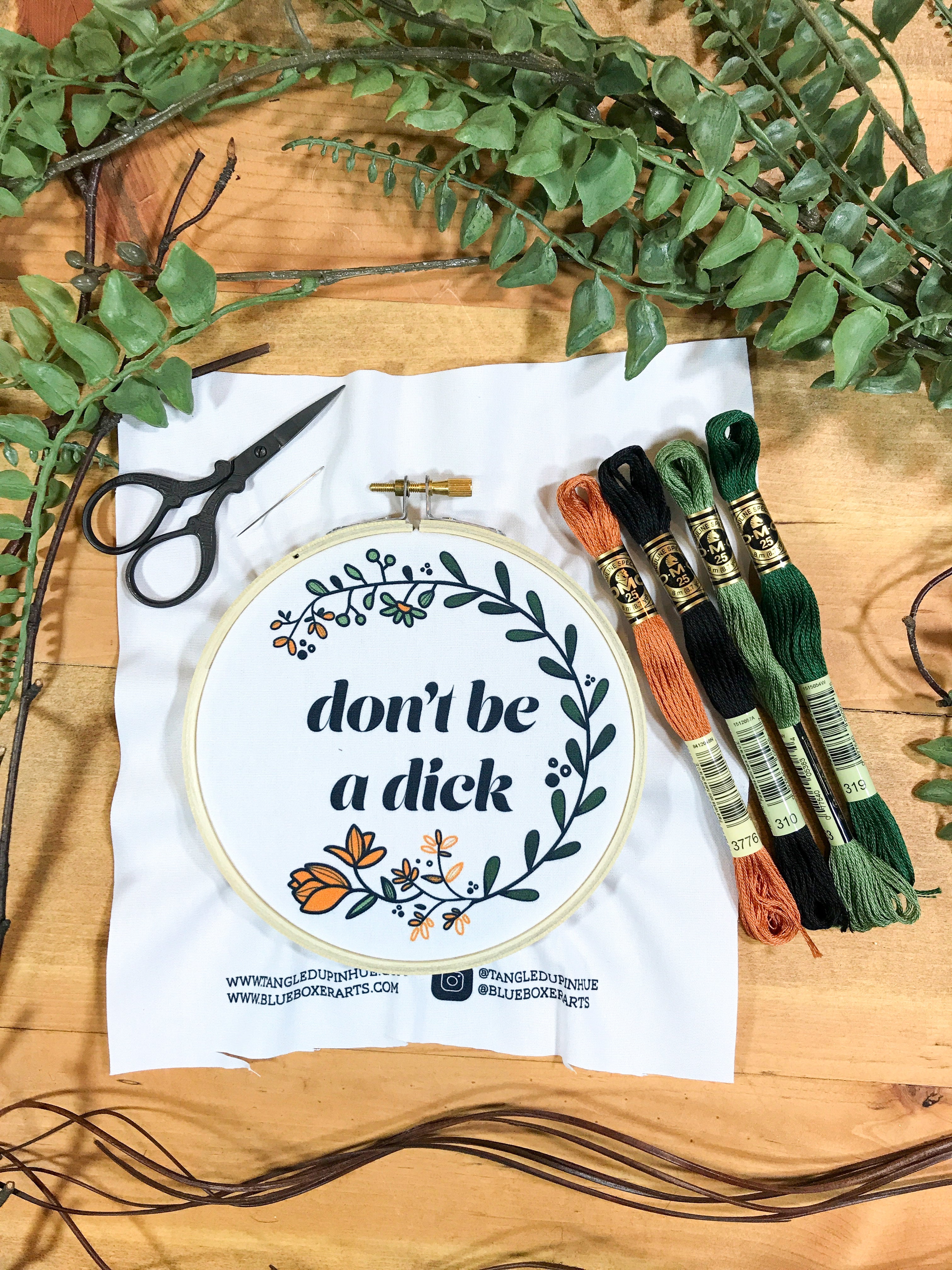 DIY Stitch Kit - Don't Be a Dick