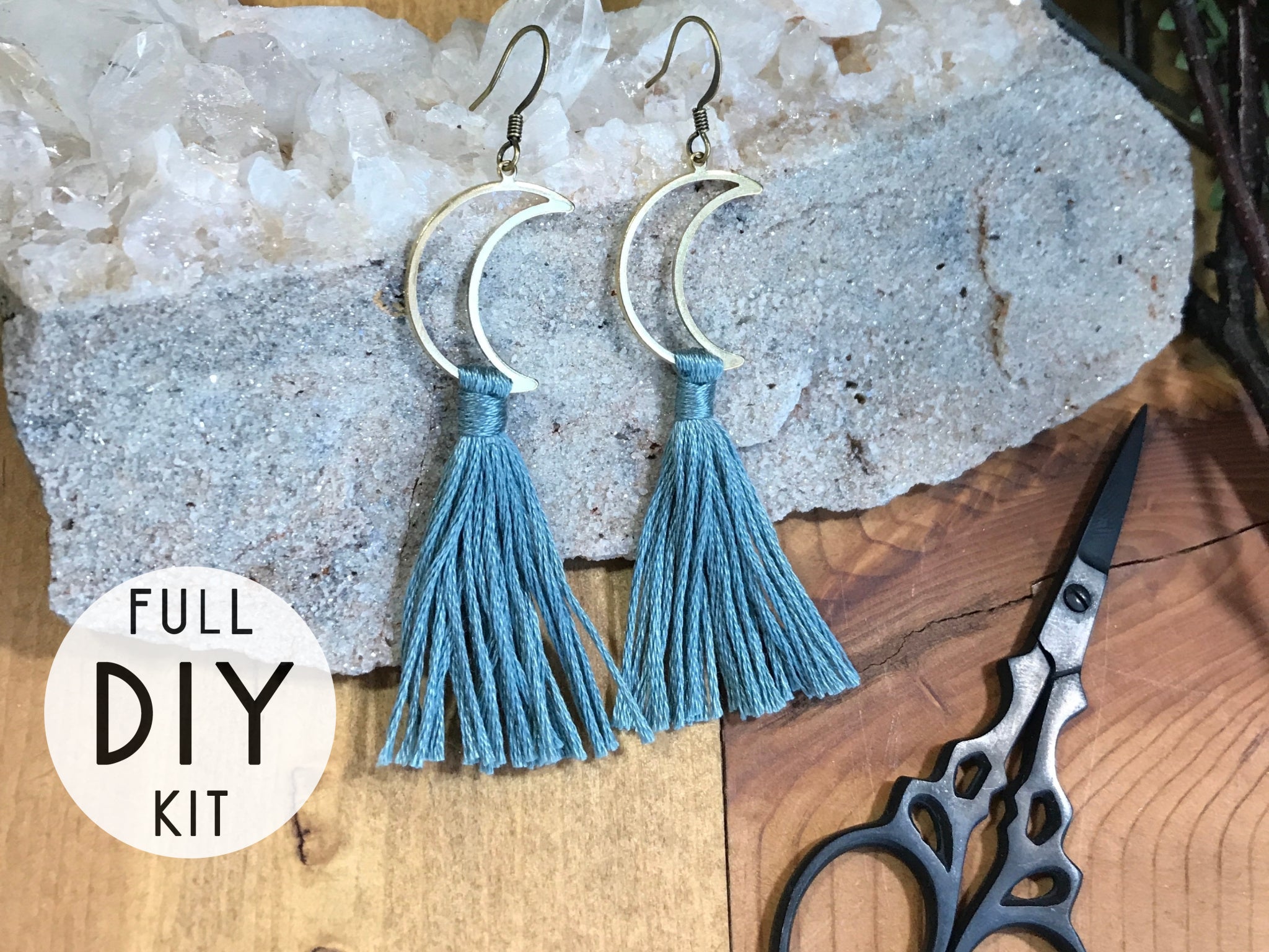 DIY Tassel Earring Kit - Moon