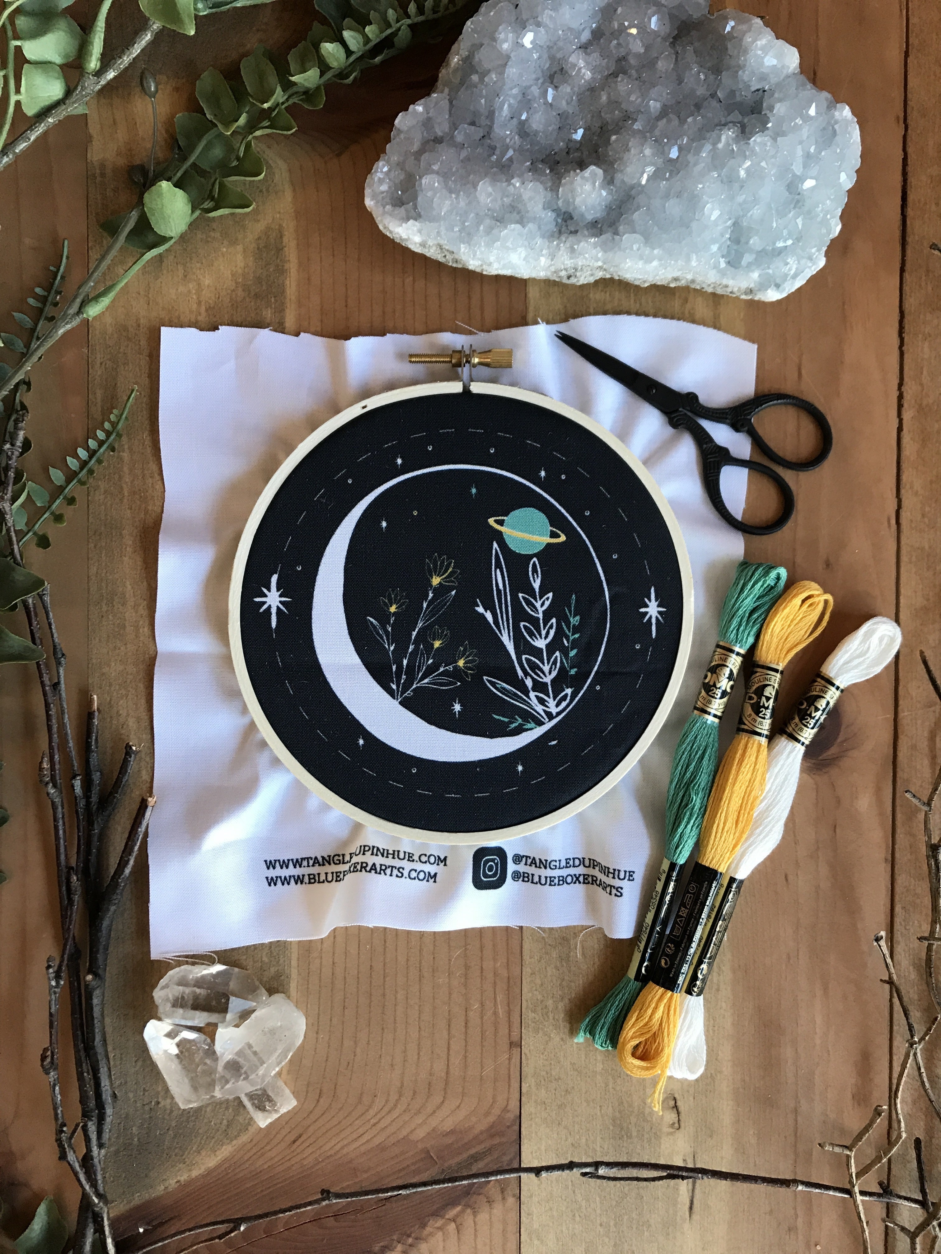 DIY Stitch Kit - Celestial Garden - Embroidery Kit