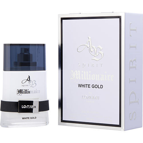 AB SPIRIT MILLIONAIRE WHITE GOLD by Lomani EAU DE PARFUM SPRAY 3.3 OZ