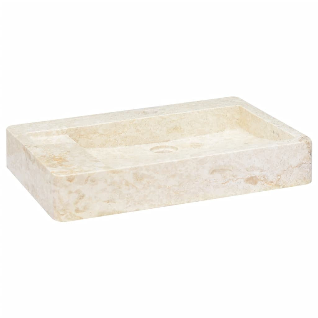 Sink Cream 22.8"x15.4"x3.9" Marble