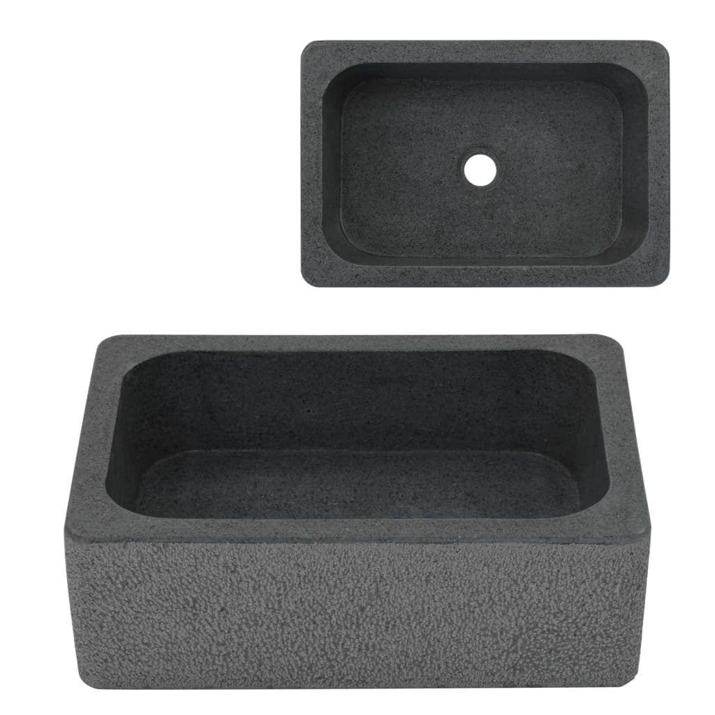 Sink 17.7"x11.8"x5.9" Riverstone Black