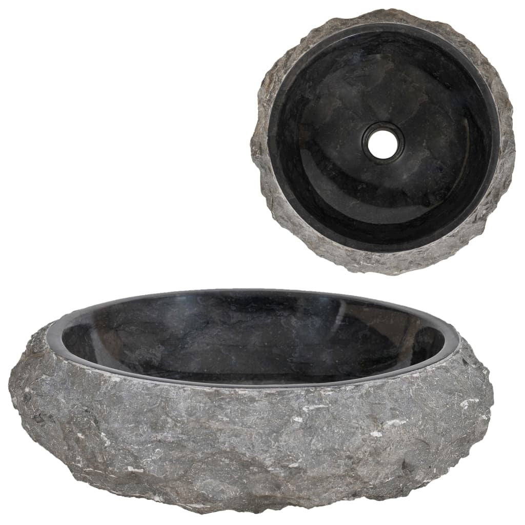 Sink 15.7"x4.7" Marble Black