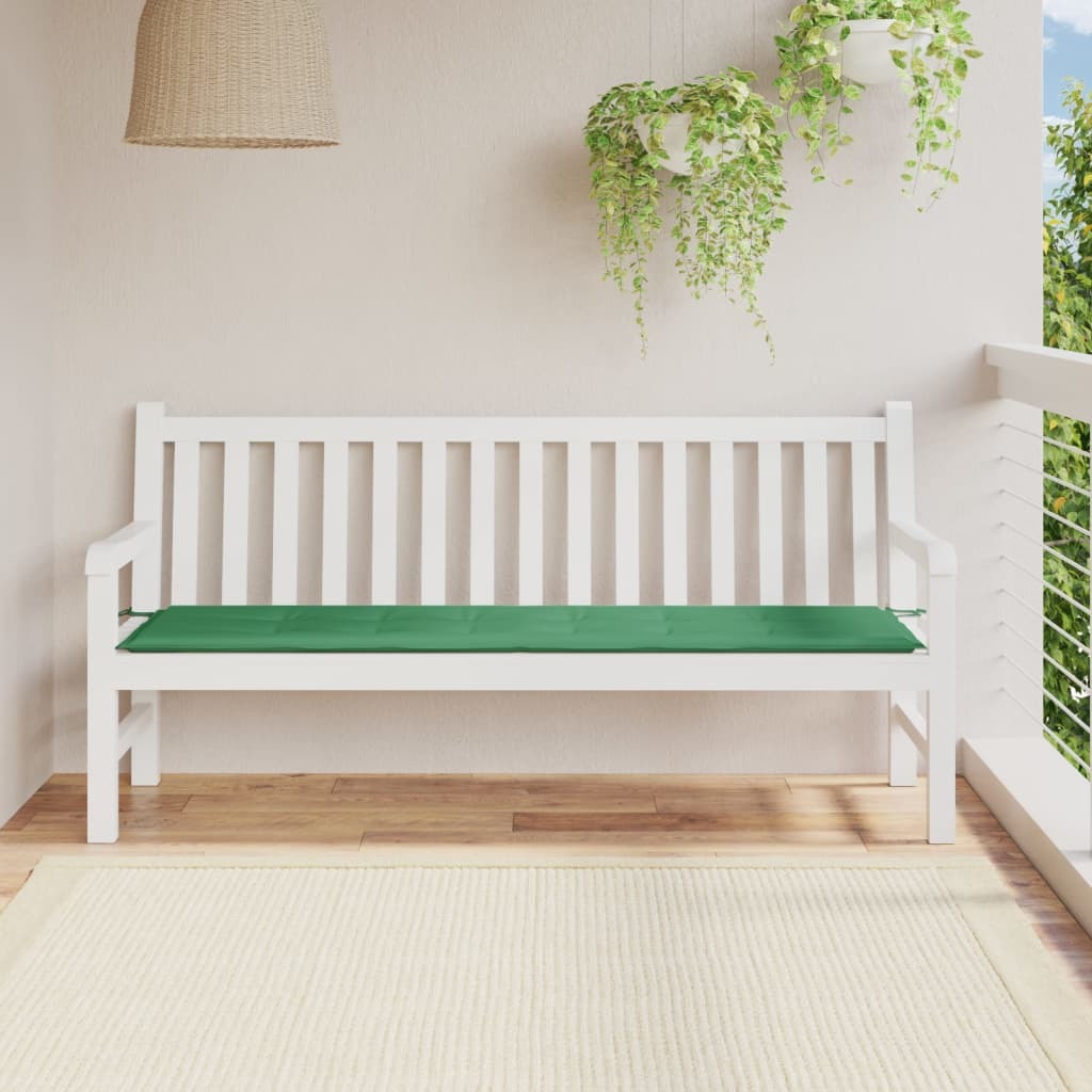 Garden Bench Cushion Green 70.9"x19.7"x1.2" Oxford Fabric