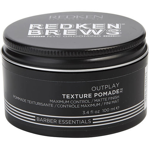 REDKEN by Redken REDKEN BREWS TEXTURE POMADE OUTPLAY MAXIMUM CONTROL 3.4 OZ