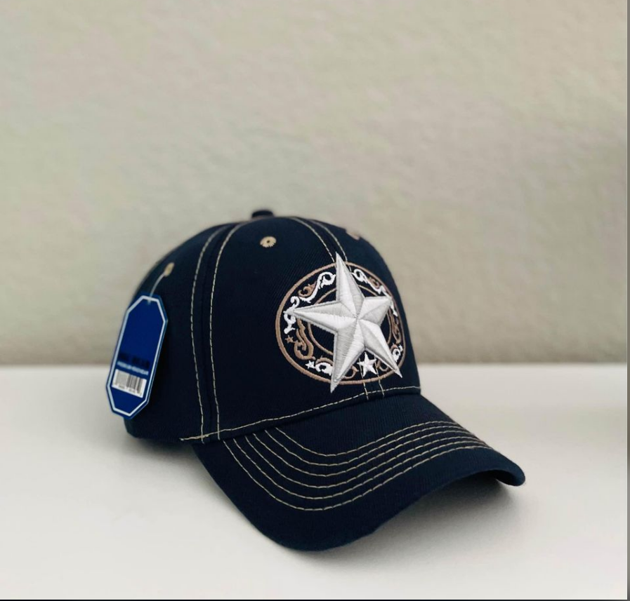 Blue Star Adjustable Baseball Cap Women And Men